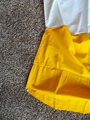 3-Bow Tractor Canopy Replacement Cover 40″ Canvas Yellow White Buggy Top Snowco