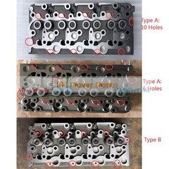 Complete Cylinder Head 19077-03048 1E013-03045 For Bobcat Kubota V2203 V2203T