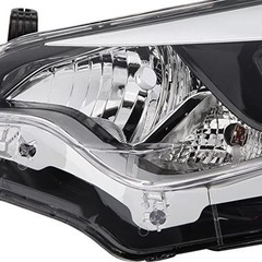 Clear Halogen Factory Headlight Passenger Side Toyota Corolla 2014-2016