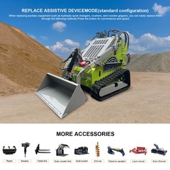 Upgraded 2026 Brand New 25HP Mini Skid Steer Track Loader Dual Pump USA Spot