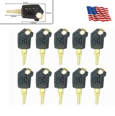 Fit for Caterpillar Ignition Keys, Tigercat, ASV 5P8500 #10