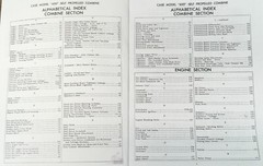 J I Case Self Propelled Model 600 Grain Combine Parts Catalog Manual No. 694