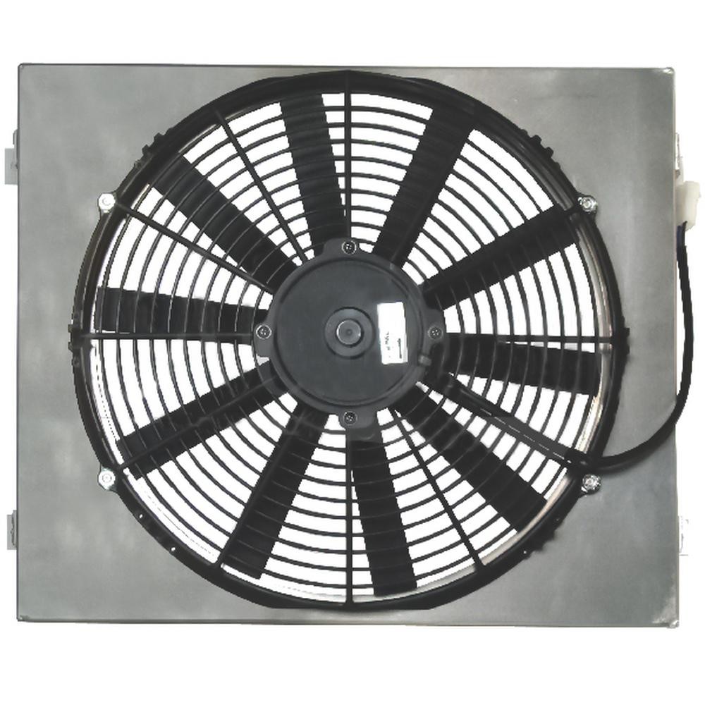 Z40096 Single 14″ Electric Fan & Shroud – 18 x 15 1/4 x 5 1/16