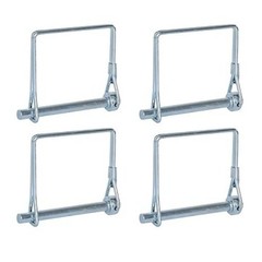 4 Pcs Zinc Plated Carbon Steel Trailer Coupler Pin, Square Safety Hitch Pin 1/4″
