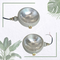 6V Pair Grey Head Light for Fits FORD 2N 8N 9N 600 800 NAA Tractor 310066F