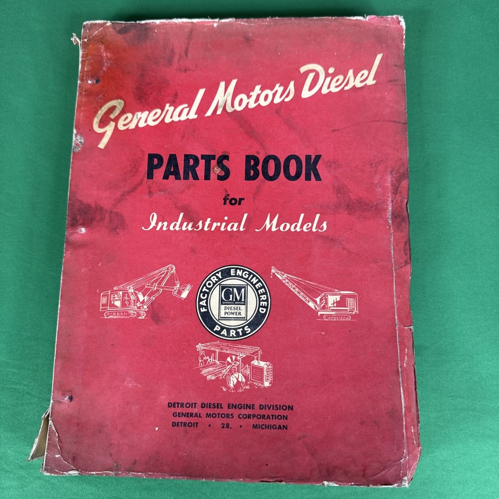 1948 General Motors Diesel, Parts Book Manual for Industrial Models Series 71
