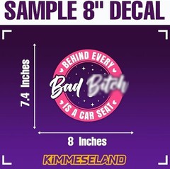 Funny Sarcastic Pink Vinyl Bumper Sticker, 8 Inches Waterproof Car Accessory for