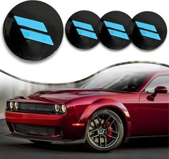 4pcs 63mm 2.5 inches Slash Wheel Center Cap Covers Fit for Dodge Charger