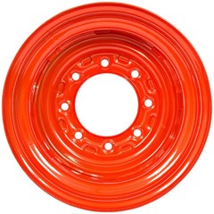 9.75X16.5 Rim/Wheel for 12-16.5 Tire – Bobcat Orange Color 6 3/4″ Offset
