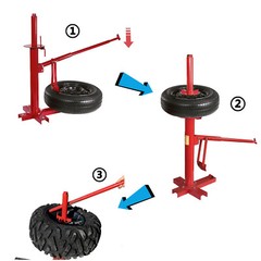 Manual Portable Hand Tire Changer Bead Breaker Tool Mounting Home Shop Auto NEW