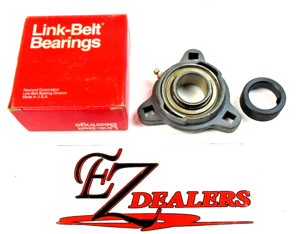 Link-Belt FWG219E Flange Bearing w/ Collar – NOS – FREE SHIPPING