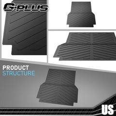 5FT Truck Bed Mat Liner Fit for 2005-2023 Toyota Tacoma Double Cab All Weather