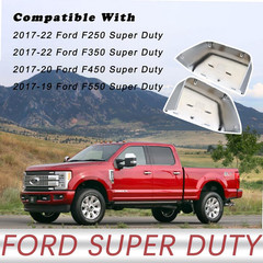 1 Pair Tow Mirror Chrome Cover Cap | for 2017-2024 Ford Super Duty F250 F350 F45