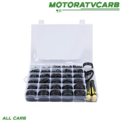 ALL-CARB 1086Pcs 32Size SAE O Ring Assortment Kit with 4 Pick & Hook, ID:1/8”-2”