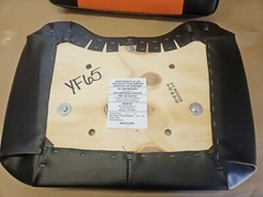 Black & Orange Vinyl Seat Bottom & Back fits Allis Chalmers D15 D17 D19 D21