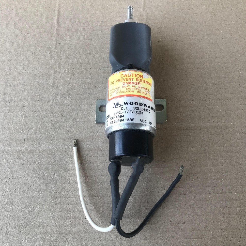 WOODWARD 1751-12E2U1B1 FUEL SHUTOFF SOLENOID SA-4984