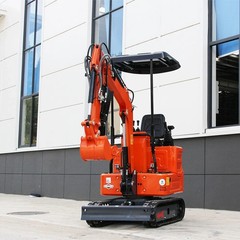 Mini Excavator 1 Ton Tracked Excavator B&S 13.5HP EPA Pilot Control Digger