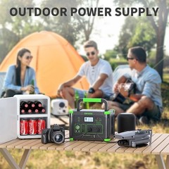 1000W 999Wh LiFePO4 Battery Power Station Portable Solar Generator RV Backup