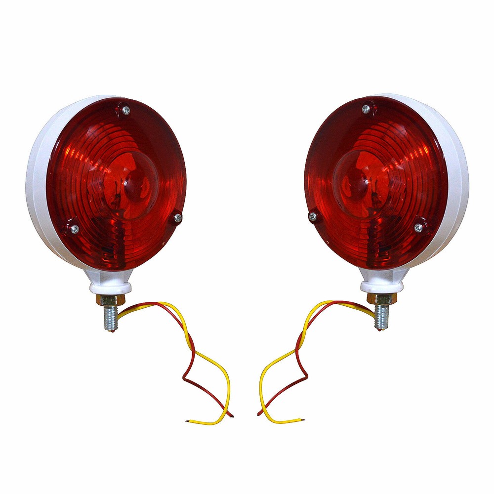 12v Fits Massey Ferguson Kubota Tractors Safety Warning Light Red and Red Lens