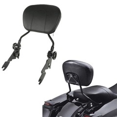 Adjustable Sissy Bar Passenger Backrest with Pad 2009-2025
