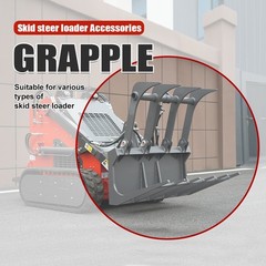 HUAYEE FREE SHIPPING NEW Grapple Grabber Mini Skidsteer Loader Attachments