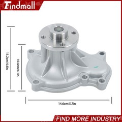 Findmall 1C010-73032 73030 6680852 Durable Engine Water Pump For Bobcat S250