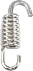 2 Pcs Universal Exhaust Pipe Spring for Motorcycles 43mm 1.69″ Stainless Steel E
