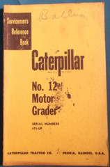 CAT CATERPILLAR NO 12 12E MOTOR GRADER SERVICE SHOP REPAIR MANUAL S/N 8T00001-UP