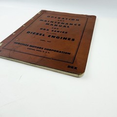 Hercules DRX Series Operation & Maintenance Manual Diesel Engine OEM Book 1957