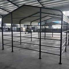 13x20ft Galvanized Livestock Shelter Metal Cattle Shed Steel Barn Horse Goat