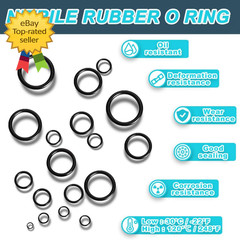 1040 Piece Nitrile Rubber O Ring Kit 21 Size Universal Seal Assortment Set