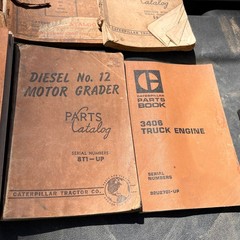Lot of Vintage CAT Caterpillar Parts Catalogs Manuals TRACTORS ENGINES War Dept