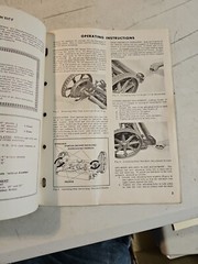 Vintage 1958 TORO Spartan Gang Mower Owner’s Operating & Parts Manual