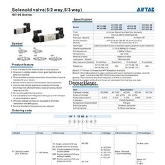 1PCS AirTAC 12V 24V 110V 220V Pneumatic Electric Solenoid Air Valve 5 Way 2 Pos