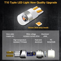 Harley Front Rear Fender Light Covers with LED Bulbs Compatible with Electric