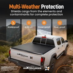 Roll-up Vinyl Truck Bed Tonneau Cover Gladiator JT 2020-2025 5FT Bed LED Lamp