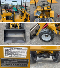 Agrotk KRW23 Mini Skid Steer Wheel Loader 23 HP Gas RATO R740D Engine EPA 700KG