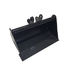 AGT 20in Excavator Plain Bucket Attachment Toothless for Mini Digger 0.8-1.8ton