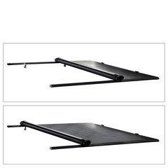 5ft Roll-Up Tonneau Cover 16-23 Toyota Tacoma Fleetside Bed Clamp-On w/ Rails