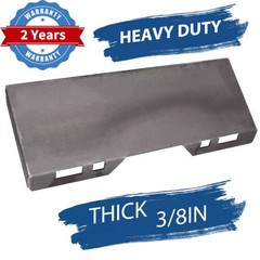 3/8 Quick Tach Attachment Skid Steer Mount Plate Adapter Loader