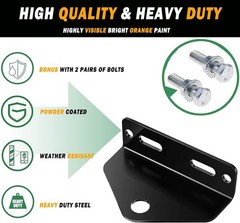 Universal Heavy Duty Zero Turn Mower Trailer Hitch and Strong Color: Red+Black