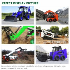 5/16″ Mount Plate Skid Steer Loader Quick Tach Attachment Steel HD For Bobcat