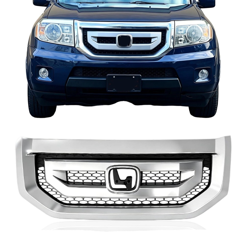 09-11 Honda Pilot EX-L EX LX Touring Front Bumper Upper Grille Assembly
