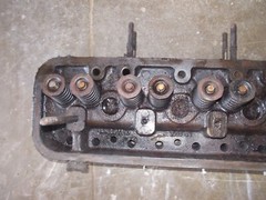 Allis Chalmers C tractor engine AC motor cylinder head & valves w/ springs (KK