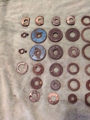1965-1975 Ford 2000, 3000 tractor miscellaneous Washers, Shims and link…